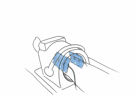standard-Multipad Knie-Farbstift